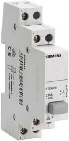 Siemens Taster Grau 6 mm² 20 A 2 Schließer 5TE4811 für DIN-Schiene - Bild 1
