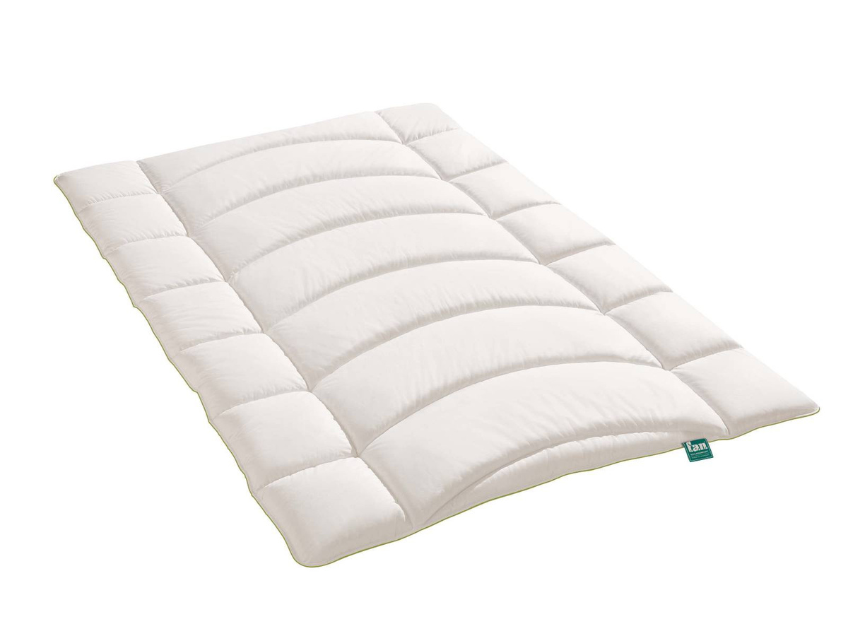 Steppbett Tegernsee Bettdecke aus Baumwolle und Hohlfaser, Weiß, B/L: 135 x 200 cm - Bild 1