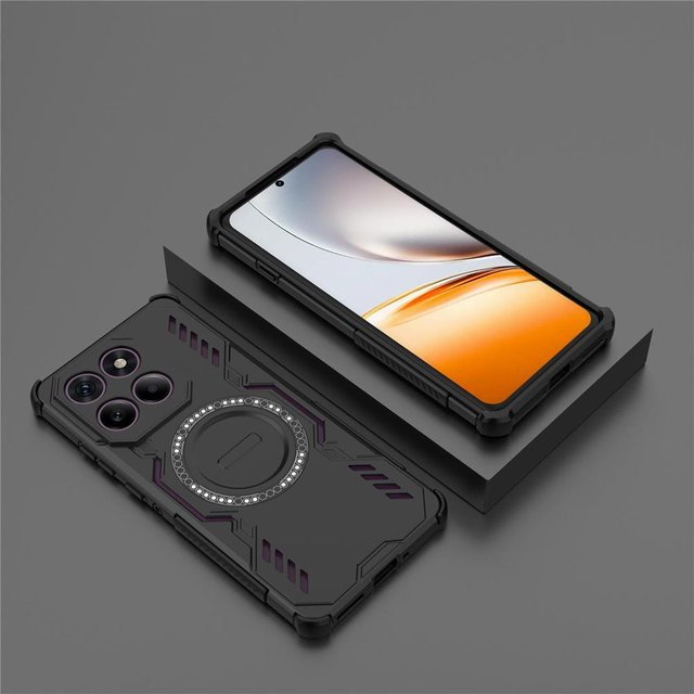 Fudusaidman Magnetische Stoßfeste Schutzhülle für Moto Edge 40 50 60 NEO Pro Fusion in Schwarz mit Wärmeableitung - Bild 1
