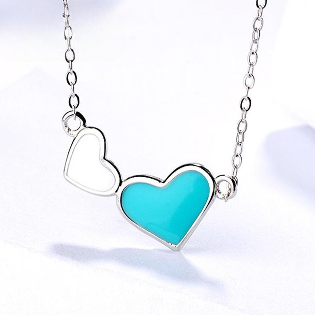 Lucky Star Jewelry Halskette, Herzförmig, 925 Silber, Damen - Bild 1