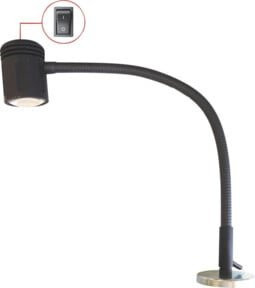 Less n More LED Arbeitsplatzleuchte mit Magnet und Akku, Schwarz, Modernes Aluminium-Design - Bild 1