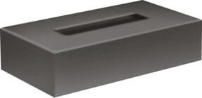 Hansgrohe Axor Uni. Circular Kosmetikbox zur Wandmontage in Chrom Silber/Grau, B: 26,5 cm, H: 14,5 cm, T: 14,5 cm - Bild 1