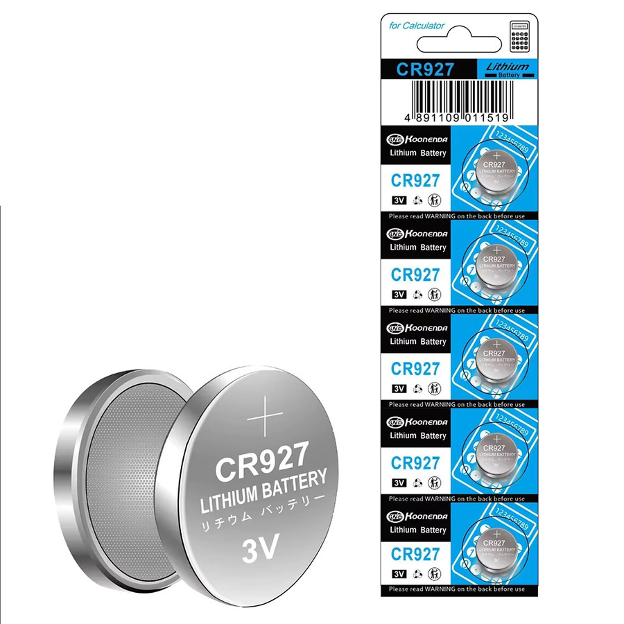 Koonenda CR927 3V Lithium-Knopfzellen in Silber für Uhren und Fernbedienungen - Bild 2