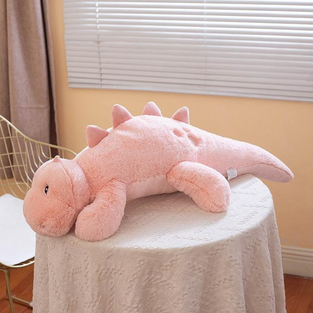 Kidsly Squishy Dinosaurier Puppe Plüsch, 90cm, rosa, ab 14 Jahre - Bild 1