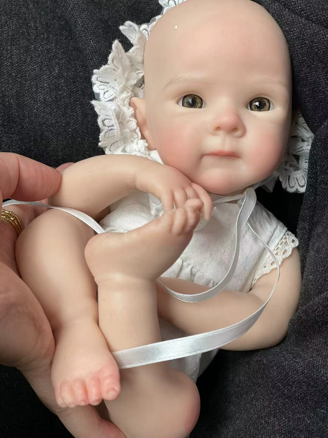 AnjoDoll Bettie Reborn-Puppe, Silikon, 13 Zoll, Mehrfarbig - Bild 2