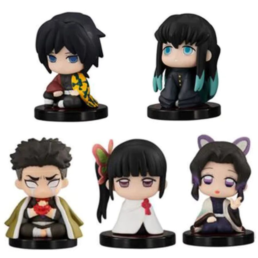 10er Set Dämonen Slayer Anime Figuren Bandai Sitzende Geist Charaktere Tanjiro Nezuko Inosuke Zenitsu Multicolor - Bild 2