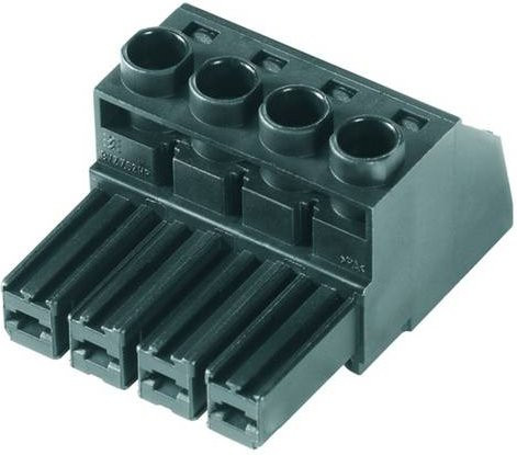Weidmüller Buchsengehäuse-Kabel Schwarz, 6 Polzahl, Rastermaß: 7.62 mm, 25 Stück - Bild 1