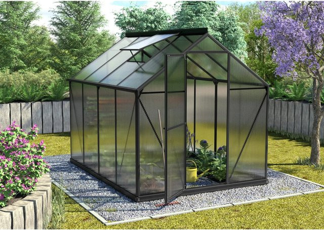 Vitavia Gewächshaus Triton 5000 HKP mit Vorzugsset in Schwarz aus Aluminium, Stahl und Polycarbonat - Bild 1