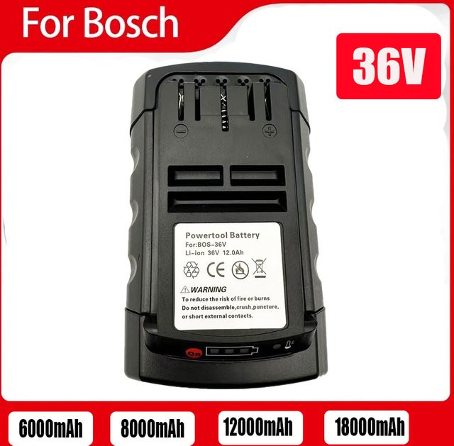 Bosch Ersatzakku Lithium-Ionen 36 V 8000 mAh für Elektrowerkzeuge BAT810 BAT836 BAT840 GBH36V-LI - Bild 1