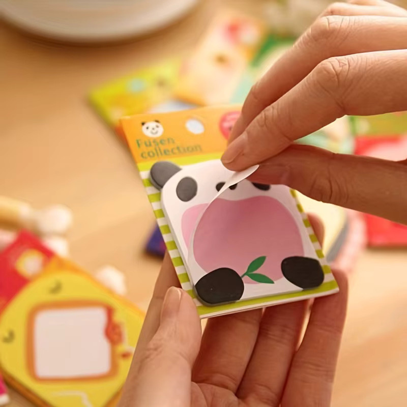 8-teiliges Set kreative Schreibwaren mit niedlichen Tier-Motiven bestehend aus Memo Pads und Haftnotizen in Multicolour für Schule und Büro - Bild 2