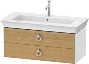 Duravit Waschtischunterschrank ohne Aufsatz White Tulip Glossy, B/T/H: 98,4 x 45,8 x 41 cm - Bild 1