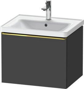Duravit Waschtischunterschrank D-Neo in Grau Matt, B/T/H: 58,4 x 45,2 x 44 cm - Bild 1