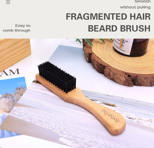 WANGDA PROFESSIONAL Bartbürste und Haarbürste für Herren - Bild 1