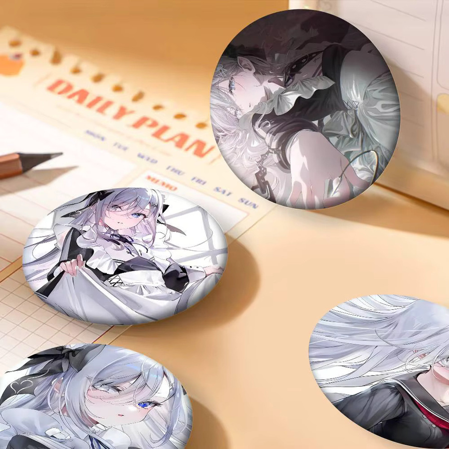 Kayou Abzeichen aus Weißblech, Anime P-Playing Death Games To Put Food On The Table Sorimachi Yuuki - Bild 3