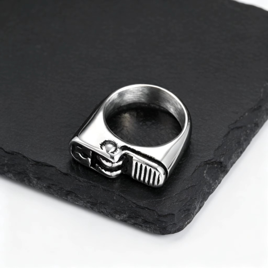 mprainbow Ring Edelstahl, Silber, Herren - Bild 3