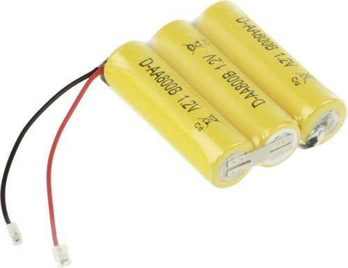 Mexcel Akkupack F1x3 Reihe Mignon NiCd 3.6V 800 mAh AA Gelb - Bild 1