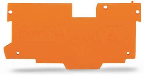 WAGO 769-308 Abschluss- und Trennplatte in Orange, 100 Stück - Bild 1