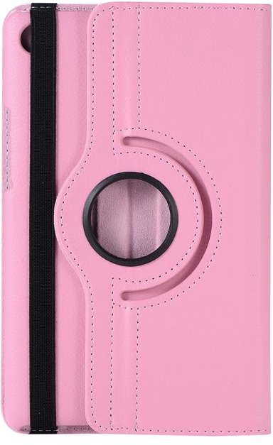 Samsung Galaxy Tab A 10.5 Folio-Hülle mit 360 Grad drehbarem Ständer aus PU-Leder in Rosa - Bild 1