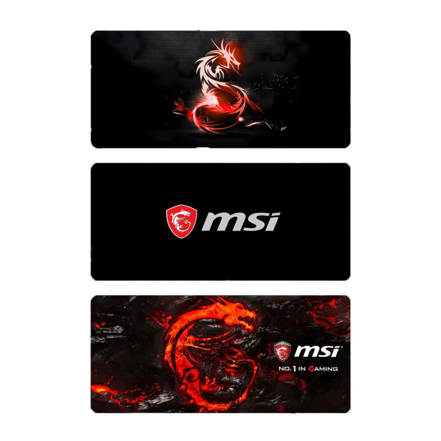 MSI Brand Tech M-MSI Gaming-Mauspad Schwarz mit genähten Kanten - Bild 1