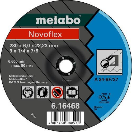 Metabo Schruppscheibe gekröpft für Metall, Bohrungs-Ø 22,23 mm, 10 Stück, Mehrfarbig - Bild 1