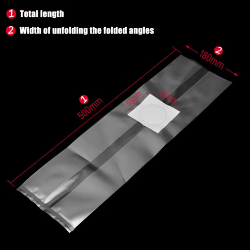 50 Stück transparente PVC-Pilzzuchtbeutel für Substrat und Pilzanbau - Bild 5