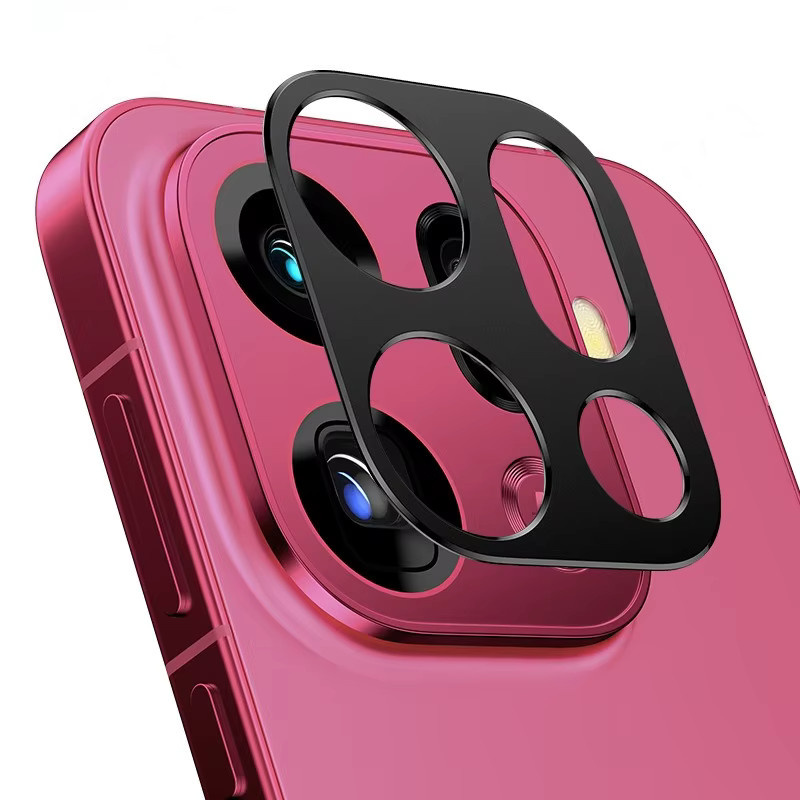 Aluminium Metall Kamera Protektoren für OPPO Find X9 Pro und Find X9 Objektiv Displayschutzfolie in Schwarz - Bild 1