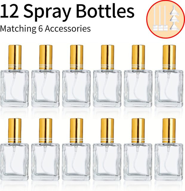 MUB Parfüm-Sprühflasche, 15 ml, 12 Stück, mit Zubehör - Bild 1