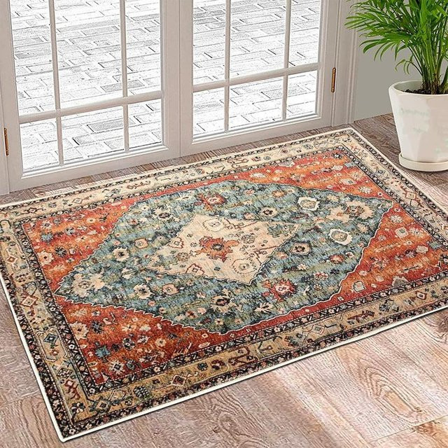 Lodestar Fußmatte mit Tauben-Motiv, Waschbare Anti-Rutsch Samtmatte aus Polyester, B/B: 30 x 50 cm, Mehrfarbig - Bild 1
