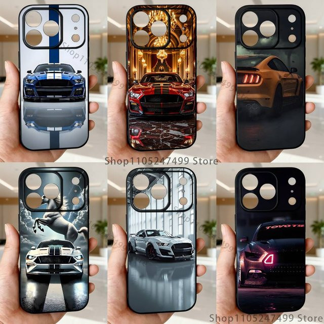 Handyhülle im Sportwagen Design Blau Rot für iPhone 11 bis 17 Pro Max Plus Air Mini in Schwarz - Bild 1