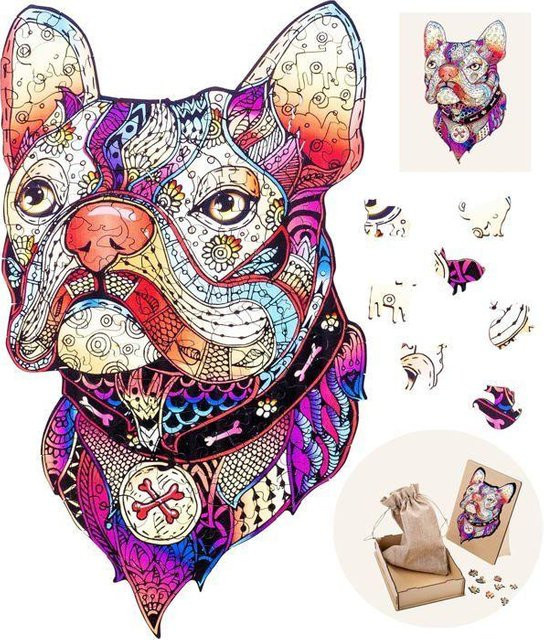 Matgames Holzpuzzle Tiere Hund, 160 Teile, ab 12 Jahre - Bild 1