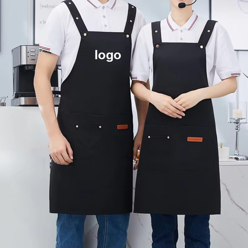 Wasserdichte Designer Schürze von YxFeiluom in Rot für Barista, Kellner und Maniküre, Unisex - Bild 4