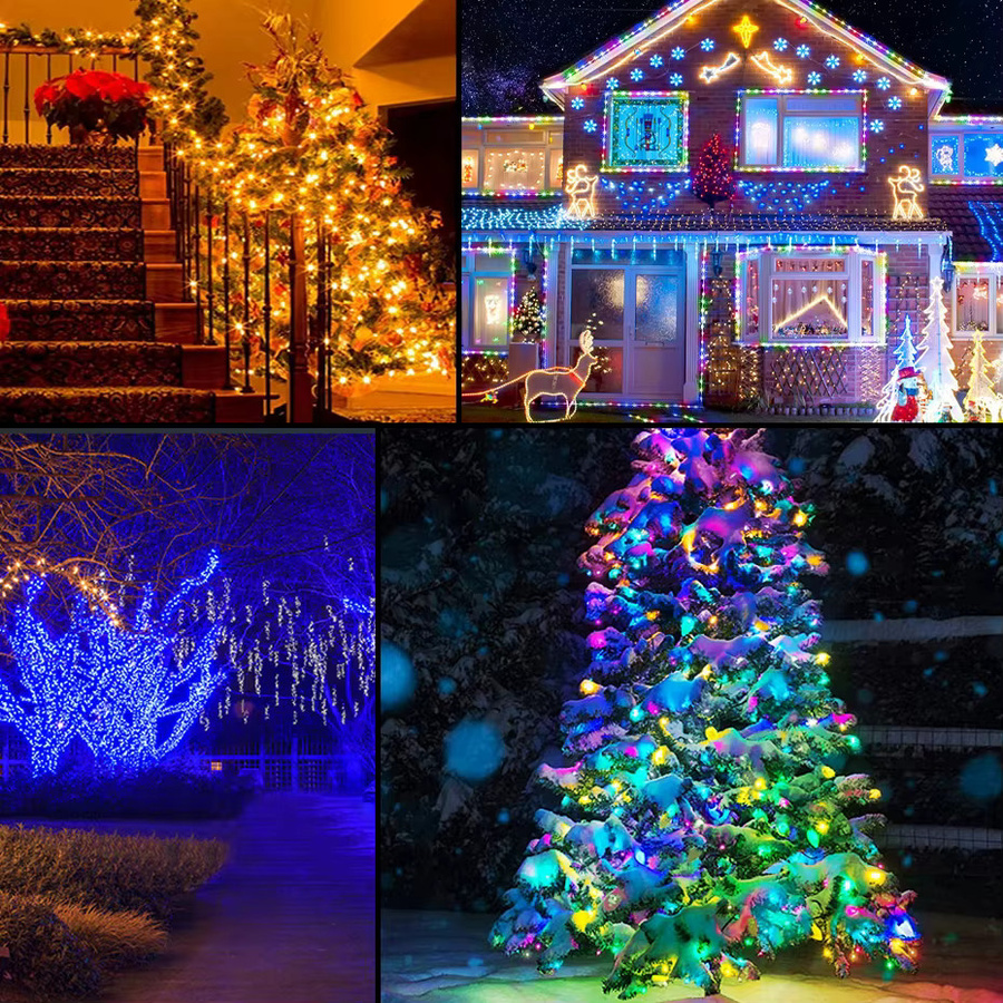 Asign Smart LED Weihnachtsbeleuchtung RGB Vorhang Lichterkette mit Bluetooth und USB, Multicolour - Bild 6