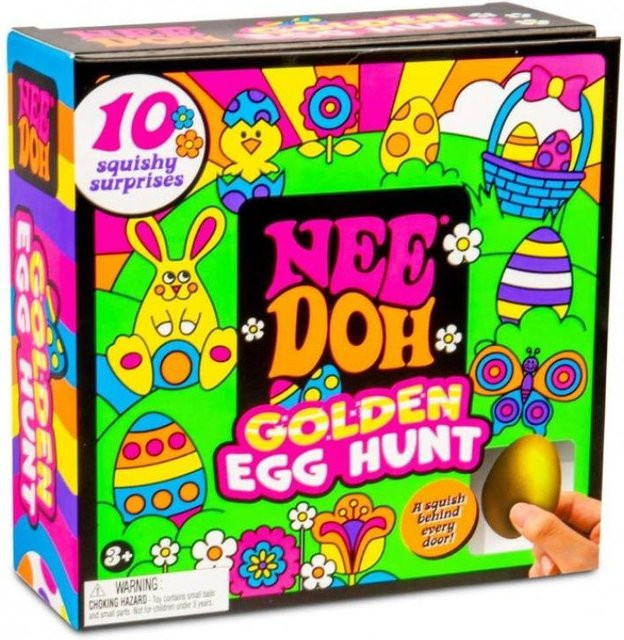 A Family Of Home Textiles Goldenes Ei Schatzsuche Sensorisches Squishy Fidget Spielzeug, Mini Stressabbau Überraschungsbox, Tragbares Handquetschspielzeug, Niedliches Geschenkset - Bild 1