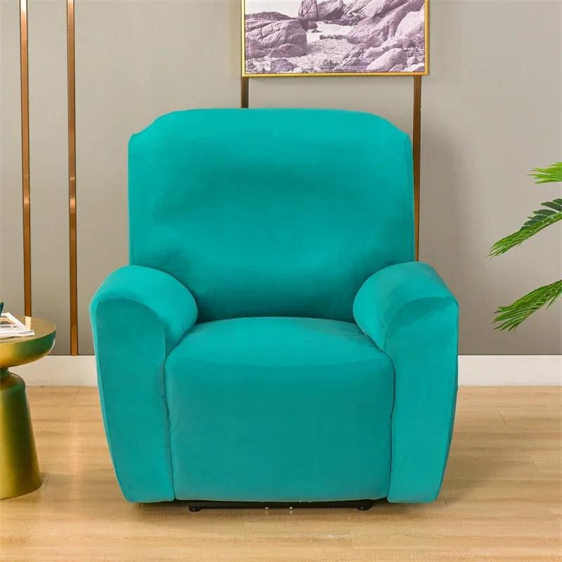 Waschbarer Samt-Sofabezug im geteilten Stil für Liegesofas und Sessel, rutschfest und pflegeleicht - Bild 1