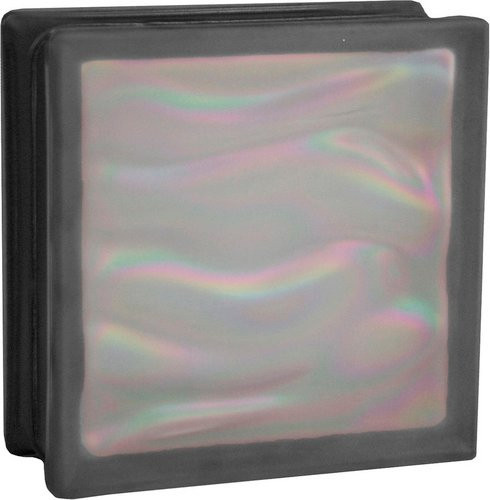 Fuchs Design Glasbaustein in Schwarz mit Satin-Finish, B: 19,0 cm, H: 19,0 cm - Bild 1