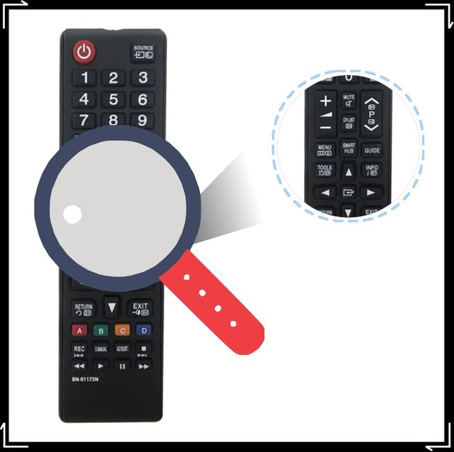 Samsung Ersatz-Fernbedienung BN59-01175N in Schwarz für Smart TV 4K 3D HDTV mit Lernfunktion - Bild 1