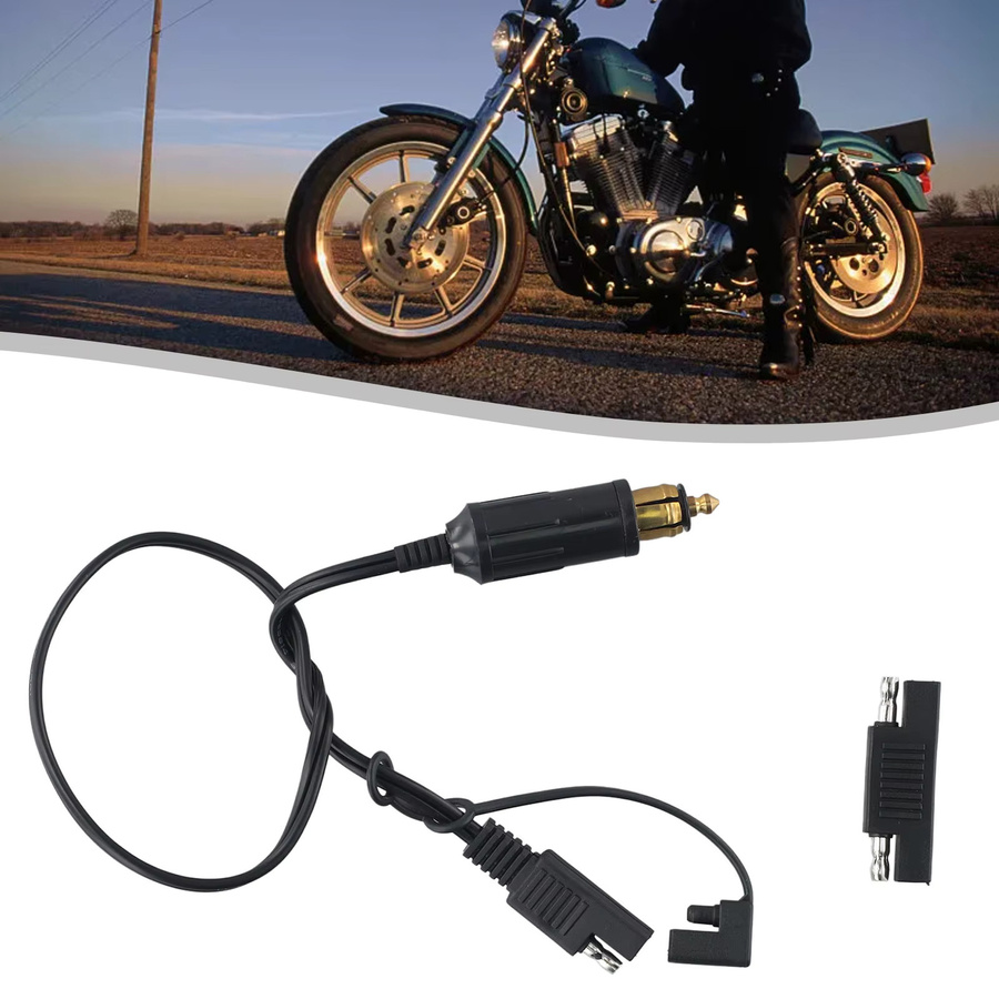BMW Motorrad-Verbindungskabel mit SAE-Stecker A 3 und USB-A Anschluss in Schwarz zum Laden und Batteriemanagement - Bild 3