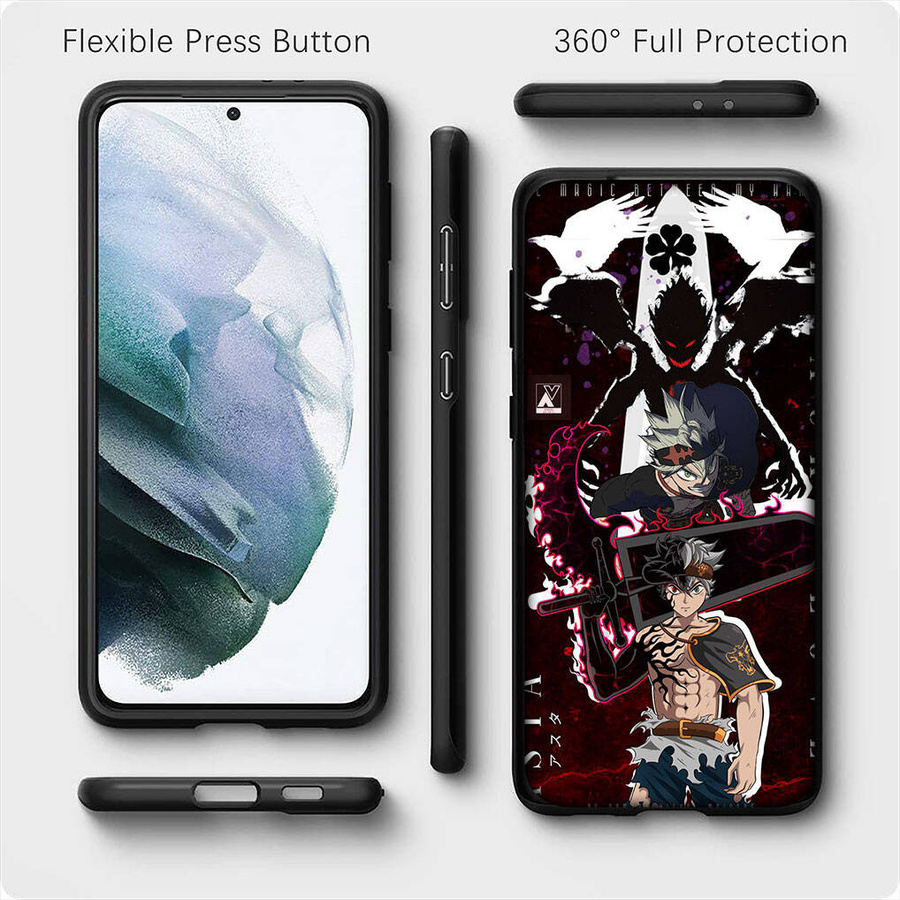 Handyhülle MINISO Cartoon Asta Black Clover für Motorola Moto Edge, Samsung Galaxy S25, iPhone 17 16 15 und Xiaomi Redmi Note 14 13 Pro Max, Farbe: Multicolour - Bild 5