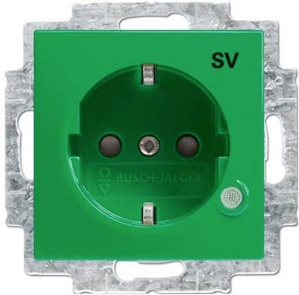 ABB Geräteeinsatz Steckdose IP20 Grün 2CKA002013A5396 - Bild 1