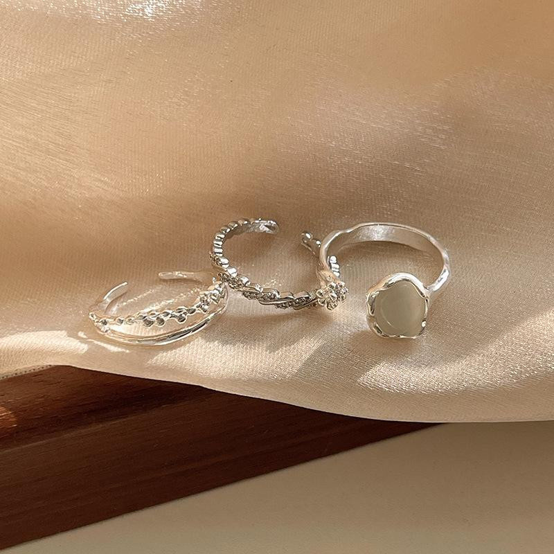 Offener Ring Mondstein, Silber, Kupfer, Damen - Bild 2