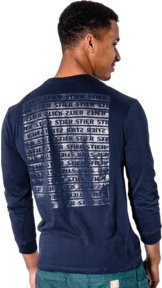 Stier Longsleeve aus Baumwolle in Navy Blue, Größe XXL - Bild 1