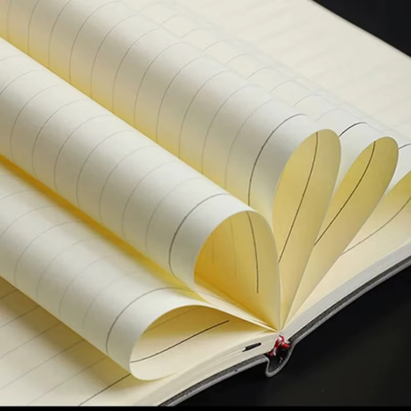 Sheepin Notizbuch A5 aus Kunstleder mit Hardcover, liniertes Tagebuch für Schule und Büro, 240 Seiten, Blau/Mehrfarbig - Bild 5