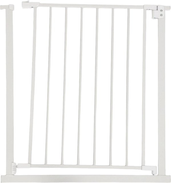 Relaxdays Treppenschutzgitter aus Eisen und Kunststoff in Weiß, klemmbar und ohne Bohren, Breite: 75 bis 80 cm - Bild 1
