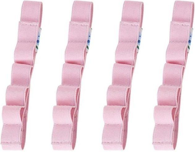4 Stück Verstellbare Elastikband Stifthalter und Stiftorganisator für Notizbücher in Rosa - Bild 1