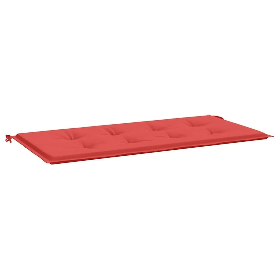 vidaXL Gartenbank-Auflage Rot aus Oxford-Gewebe, B/T: 100 x 50 cm, Höhe: 3 cm - Bild 2