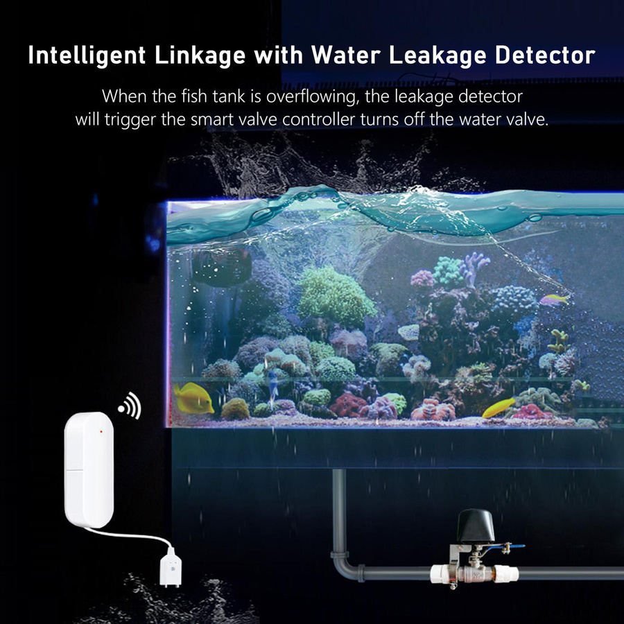 Tuya Wi-Fi Smart Wasserventil zur elektrischen Steuerung von Hebelschaltern und Gasventilen mit App-Steuerung und Timer, EU-Stecker - Bild 4