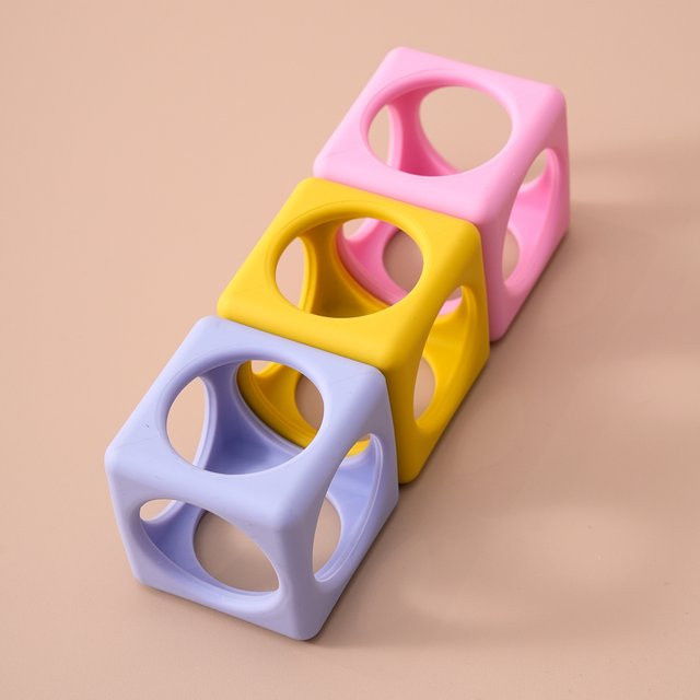 Muslin life Silikon Baby Beißring für Kleinkinder, BPA-frei, Mehrfarbig - Bild 1