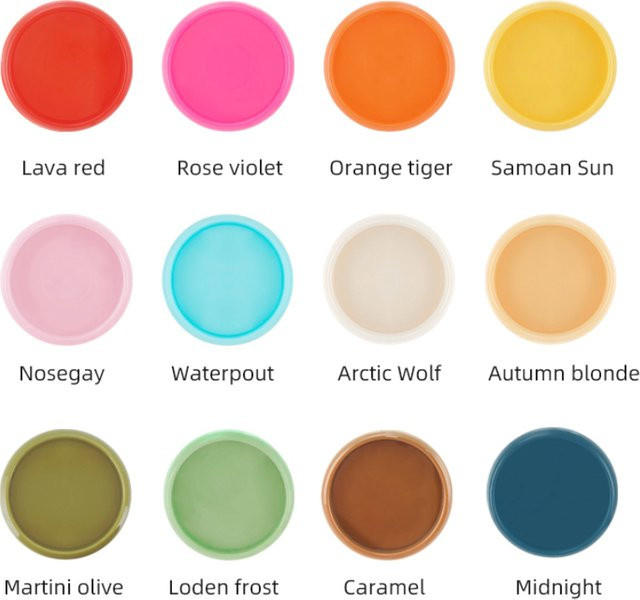 LZN Kunststoff Disc Ringe für Notebook und Planer, Pilz Loch Bindung, Transparent Orange, 11 Stück, Durchmesser: 32 mm - Bild 1