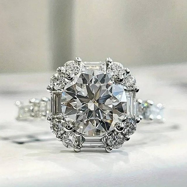 Huitan Chic Ring, Zirkonia, Silber, Damen - Bild 1