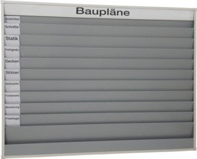 Eichner Planungstafel A4 für Baupläne mit 10 Schienen aus Kunststoff - Bild 1